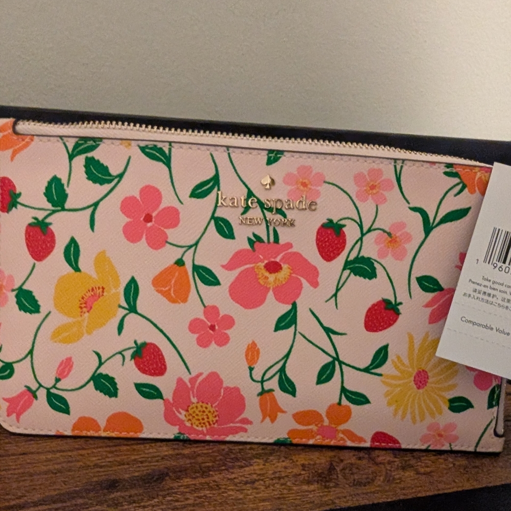 Kate Spade Pink Floral Clutch